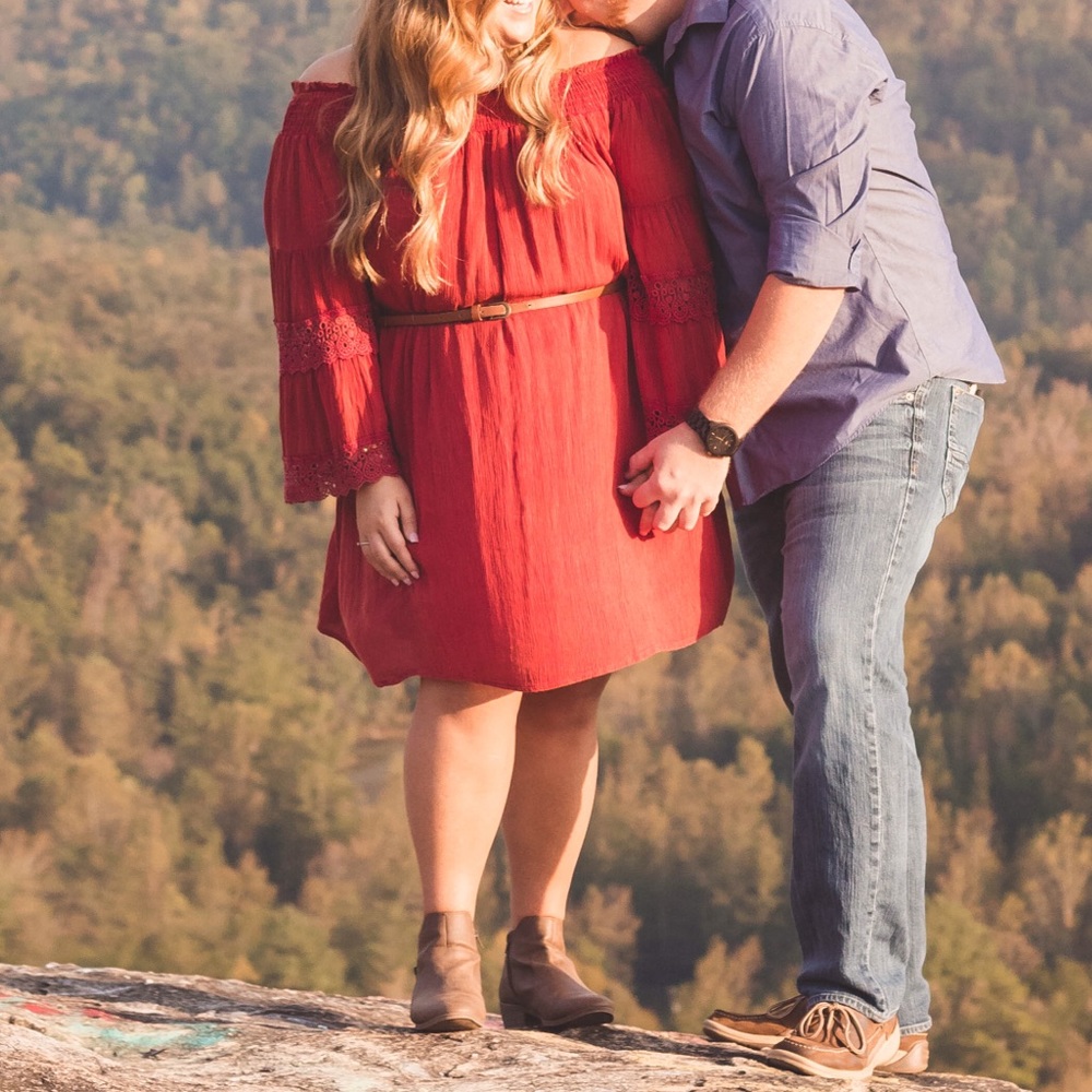 Boho burgundy off the shoulder dress